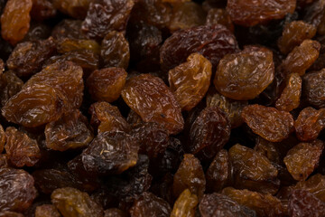Sweet raisins background