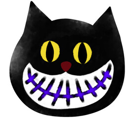 Cat face halloween
