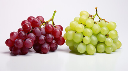 Fototapeta premium bunch of red with green grapes
