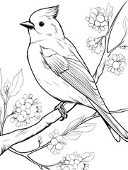 Titmouse on the ash tree