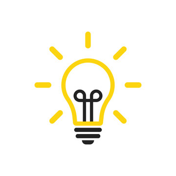 Linear, outline vector light bulb icon - a symbol of ideas and intellect. Simple and elegant, it conveys efficient and intelligent illumination, along with innovative paths. (EPS 10)