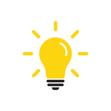 A vector light bulb icon - a symbol of ideas and intellect. Bright and graphic, it conveys efficient and intelligent illumination, along with innovative paths. (EPS 10)