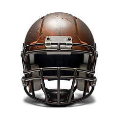 Fototapeta premium American Football Helm, benutzt, alt, kaputt, generative AI