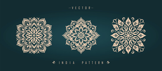 Indian traditional pattern Asian pattern