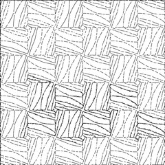 White background with black Dashes lines. Plain background with  simpe pattern. Black and white color. Abstract background for web page, textures, card, poster, fabric, textile.