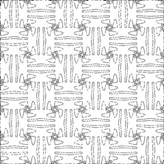 White background with black Dashes lines. Plain background with  simpe pattern. Black and white color. Abstract background for web page, textures, card, poster, fabric, textile.