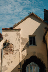 old building witj arch in Vilnius