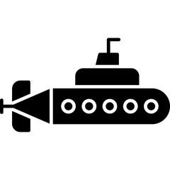 Obraz premium Submarine Icon