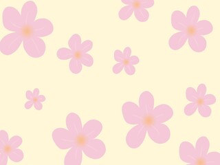 Flower background in candy colors, print, wallpaper, template, card.
