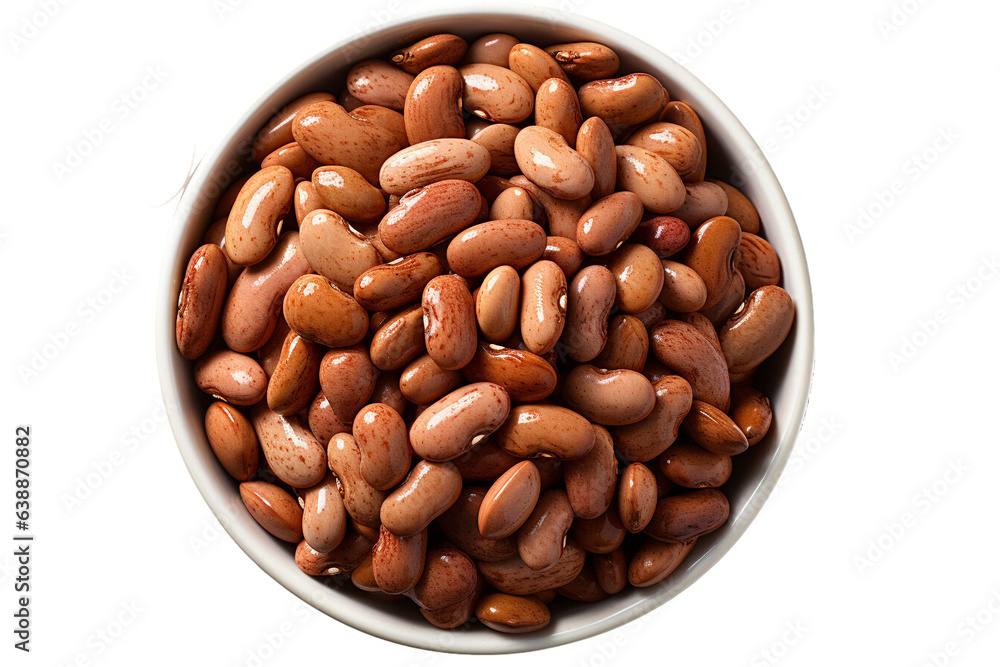 Poster red beans in the bowl on isolated background.healthy and vegan concept.created with generative ai te
