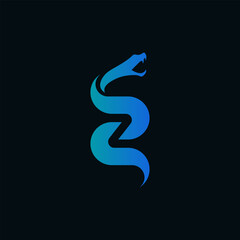 letter z and number 2 snake vector logo design