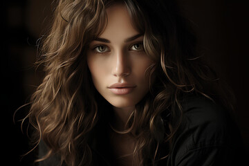 Naklejka premium Vogue style photo of sensual woman