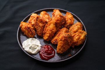 Crispy Chicken and Tomato Sauce with Mayo Sauce