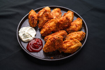 Crispy Chicken and Tomato Sauce with Mayo Sauce