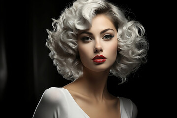 Fototapeta premium Vogue style photo of sensual woman
