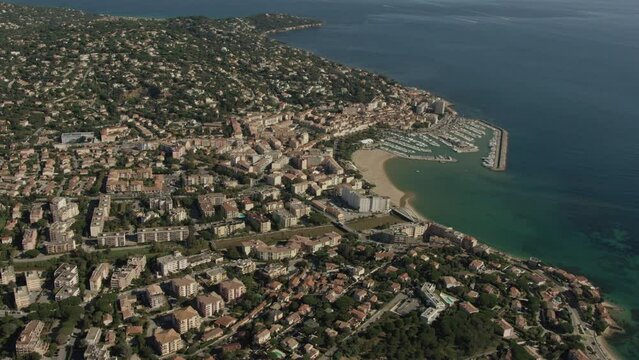 vue aerienne de Sainte Maxime