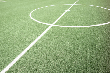 soccer field with white lines © Ulrich
