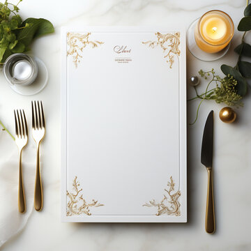 model menu for restaurant