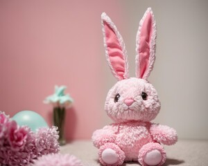 Obraz premium easter bunny and eggs