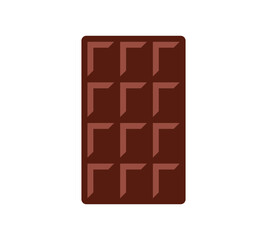 Vector chocolate bar icon.
