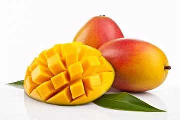 Tuinposter mango on white background © Shakeel