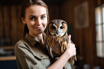 cropped portrait of an attractive young woman working in a wildlife rehabilitation center