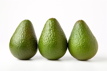 avocado isolated on white