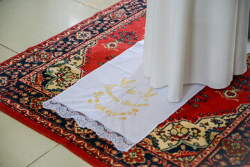wedding of a loving couple in the Russian church