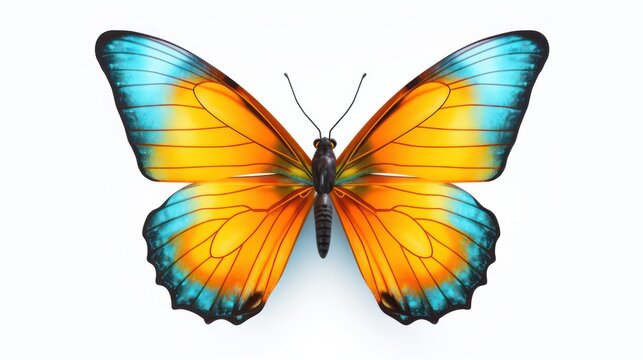 Fototapeta butterfly isolated on a white background