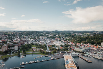 Fototapeta na wymiar Norwegian city of Sandefjord