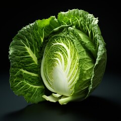 Fototapeta premium Cabbage Cut in Half 