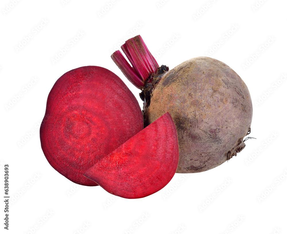 Wall mural fresh beetroot isolated on white