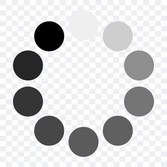 Waiting or loading icon. Loading black web icon. Vector clipart.