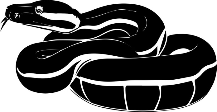 Black headed python icon 1
