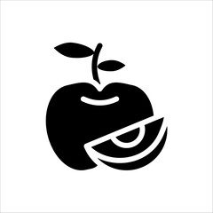 Apple vector illustration design icon logo template. isolated on white background