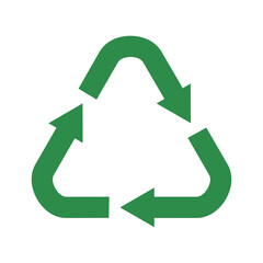Fototapeta premium Recycling icon. An arrow that revolves endlessly Reuse concept Recycled for better environment. isolate on white background
