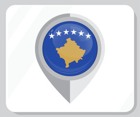 Kosovo flagged location Navigation icon
