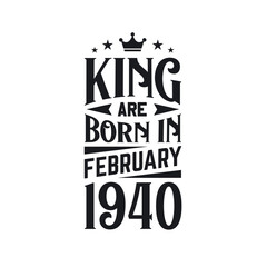 King are born in February 1940. Born in February 1940 Retro Vintage Birthday