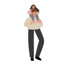 people walking at summer market illustration, Flat style vector images clipart, person, man, woman, male, boy, kid, child, old, elderly, young, muslim, black, family, couple, Diversity, dog.