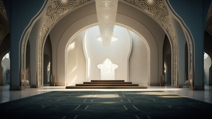 Modern Mosque with Elegant Interior