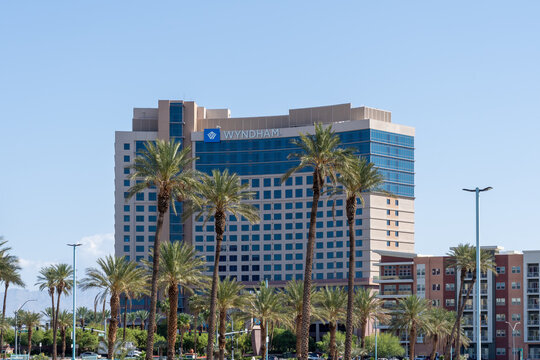 Club Wyndham Desert Blue hotel in Las Vegas, NV, USA - June 2, 2023.