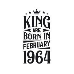 King are born in February 1964. Born in February 1964 Retro Vintage Birthday