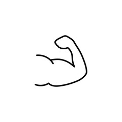 biceps icon muscle vector icon sports sign sport club fitness logo symbol 