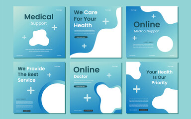 Medical Social Media Post Template, Healthcare Social Media Banner Template, Healthcare post social media banner ad, Medical and healthcare social media post template