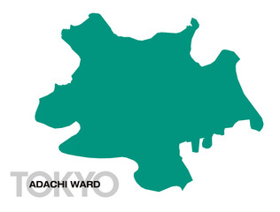 東京都足立区の地図