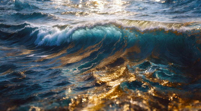 water flowing into the sea