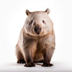 wombat isolated on a white background