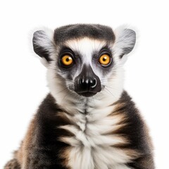 lemur isolated in a white background