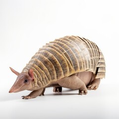 Fototapeta premium Armadillo isolated in a white background