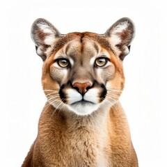 Puma isolated in a white background